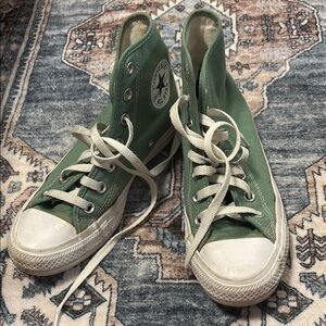 Green high top Converse